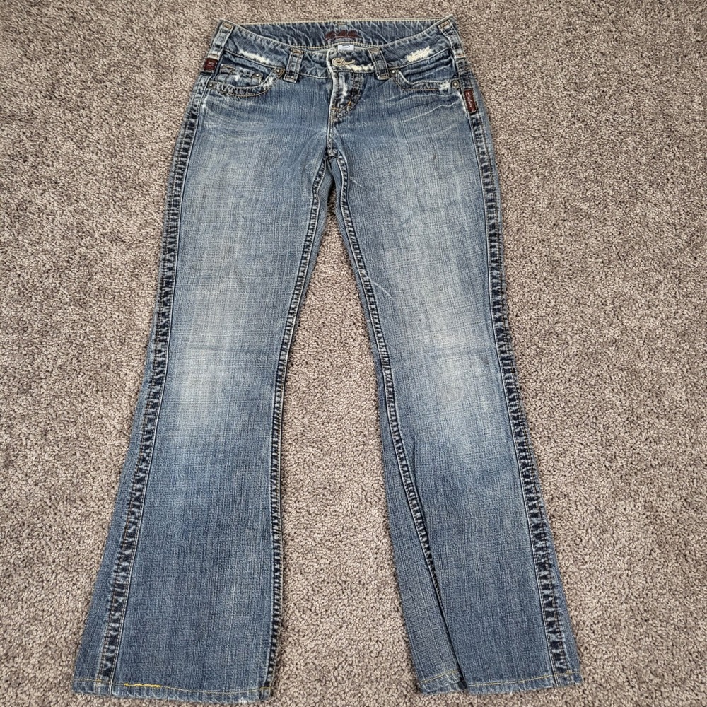 Silver Jeans Vtg Y2K Low Rise Bootcut Distressed Canada Size 27x33 Fits 29x29